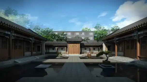 四合院是中国传统建筑的代表,其独特的空间布局受到了世界各地的赞叹.