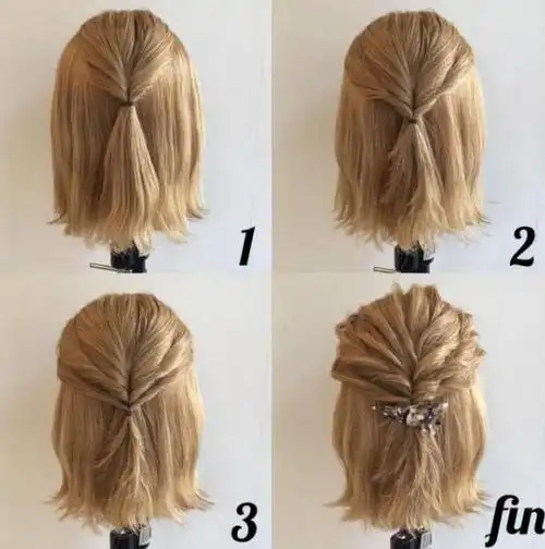 女生半扎发怎么扎?四款半扎发型一步一步教_扎发教程 - 美发站