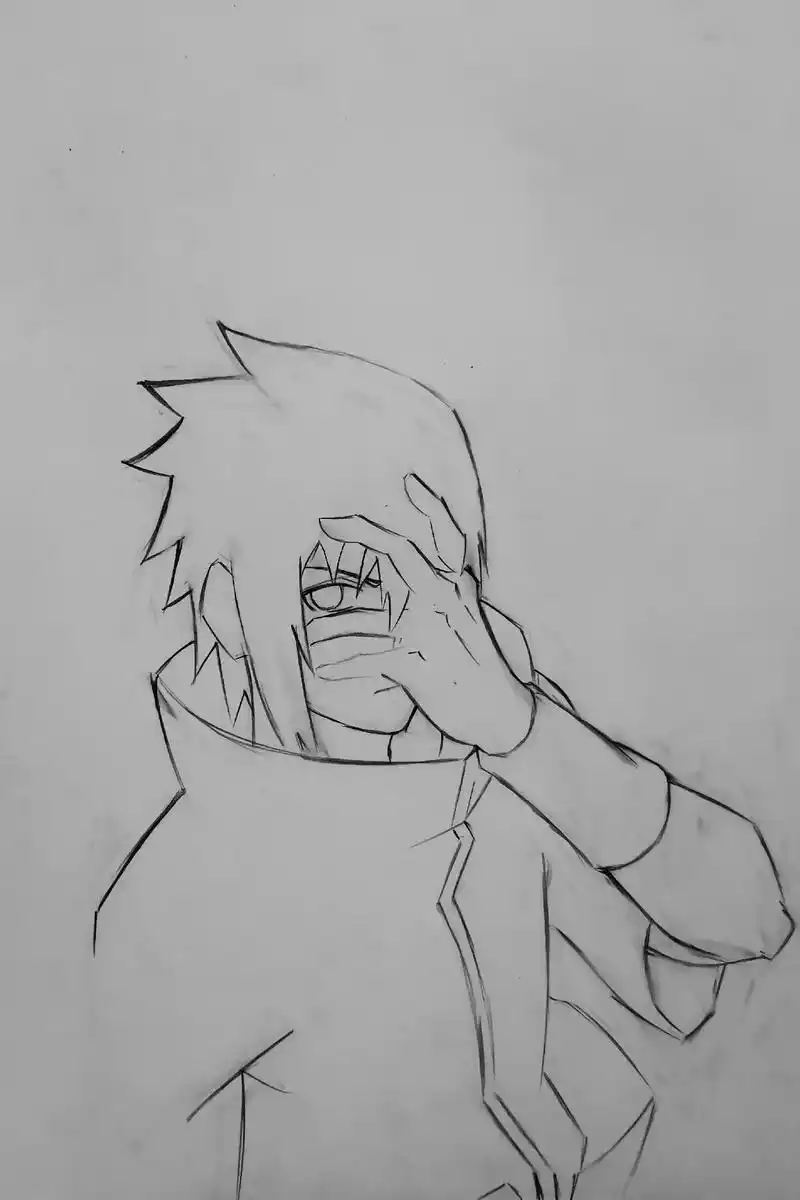 "这双眼睛,能够清楚的看到黑暗" #火影忍者 #佐助 #手绘 - 抖音