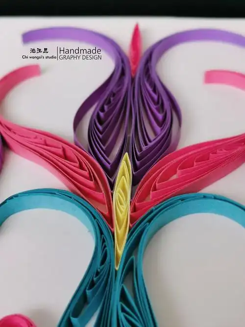 衍纸原创作品:《万花筒》|手工艺|其他手工|池王思 - 原创作品 - 站酷