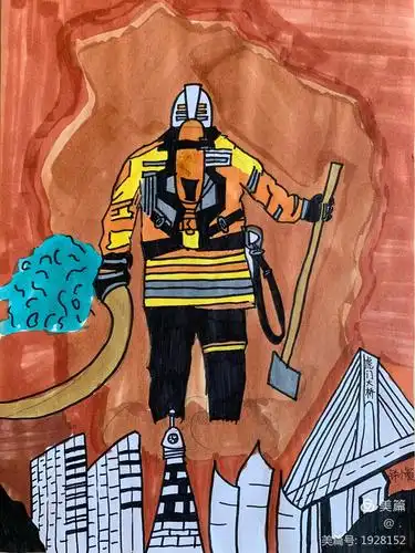 小榄镇第二中学消防安全绘画微展