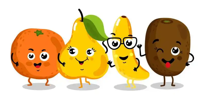 创意矢量卡通蔬菜插图