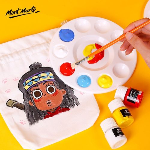 蒙玛特 水粉丙烯颜料创意儿童画笔刷绘画笔套装水粉笔套装颜料儿童