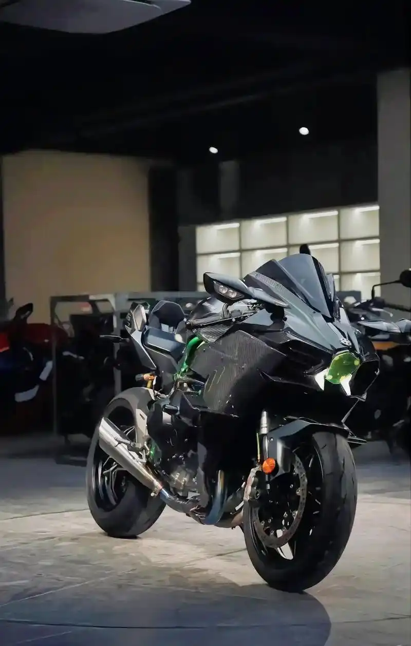 热爱至死不渝!#高清壁纸 #机车 #川崎h2 - 抖音