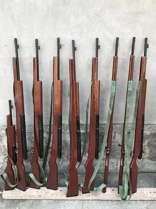 演戏道具枪影视舞台话剧道具枪三八大盖木制道具木红军枪长75厘米