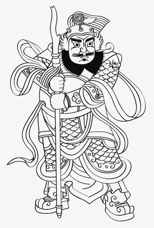 门神年画简笔画简单