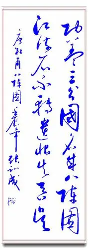 张训成精美草书欣赏:字体结构特点分析;在所学的独体字的基础之上