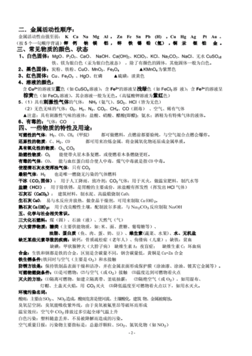 初中化学上册必知识点.doc