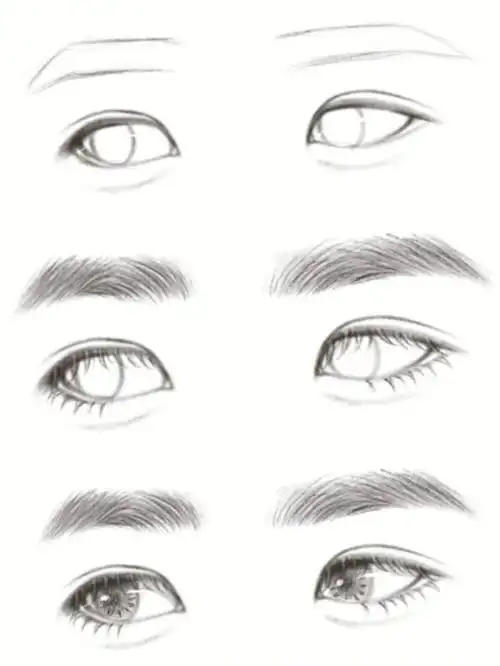 73教你画眼睛温柔韩剧男主角