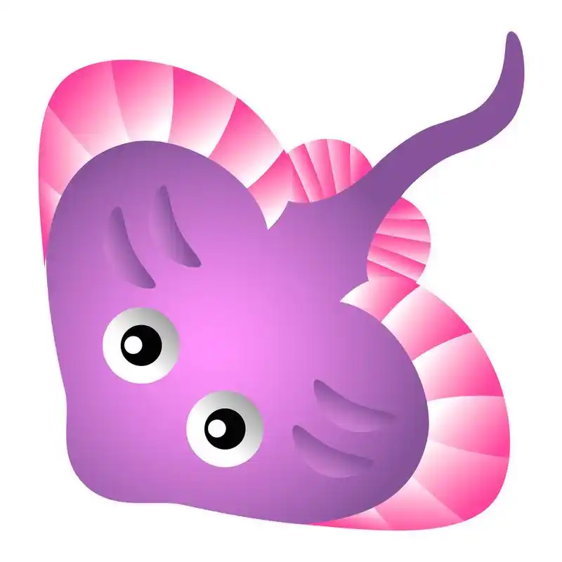 雷鱼,射线的矢量图.