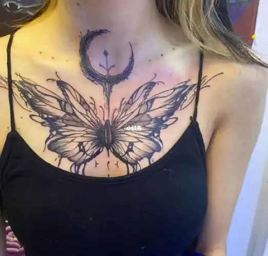 女生纹身推荐,胸口纹身,深圳纹身,#深圳纹身  #我的纹身分享  #东门