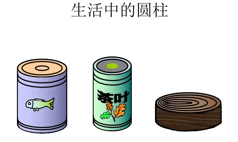 生活中的圆柱体,架设圆柱与已有生活经验的桥梁(一)建立空间观