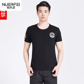 t恤刺绣中国狼头战狼军迷特种兵体能夏季半袖修身t恤定制武警作战服