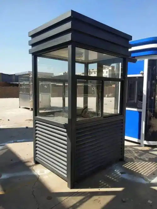 昆明不锈钢岗亭启凯门业小区企业保安值班岗亭昆明不锈钢亭子