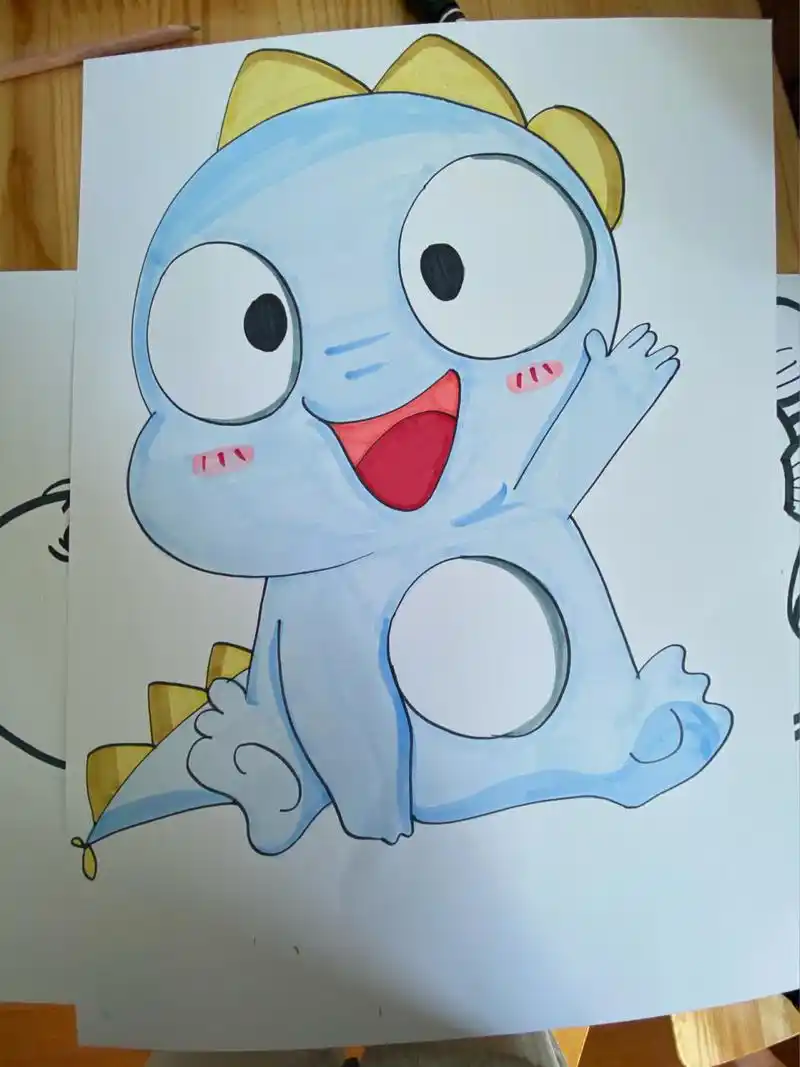 卡通恐龙简笔画 可爱的小恐龙简笔画