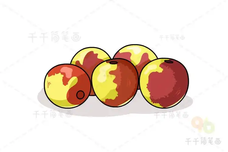 枣简笔画