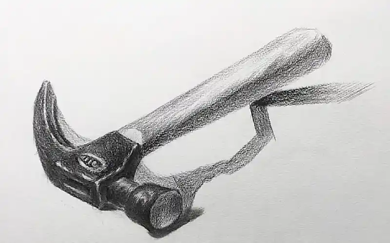 素描静物铁锤头画法的难点在哪里