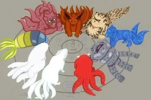 火影忍者尾兽简笔画6