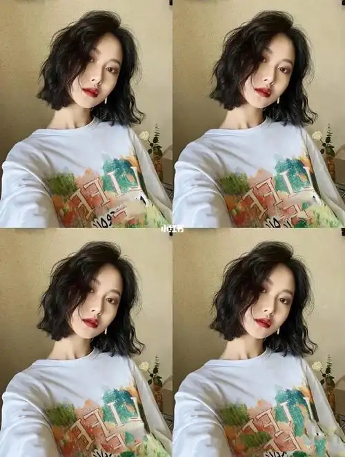 中发烫发留长尴尬期烫发