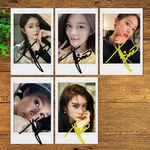 火箭少女101 傅菁 签名照 亲笔签名 3寸拍立得 明星签名 5款