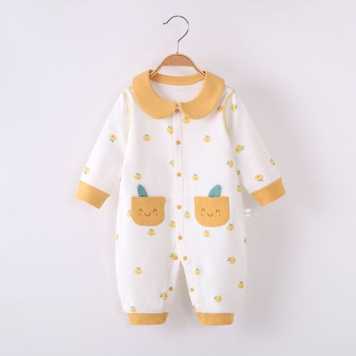 2021春秋新款婴儿连体衣男女宝宝哈衣爬服纯棉婴幼童服装