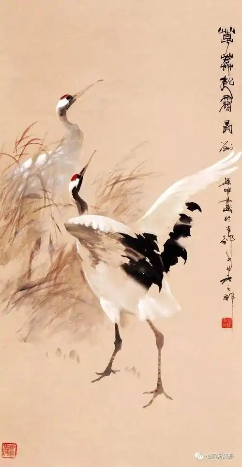 他画的仙鹤太美了