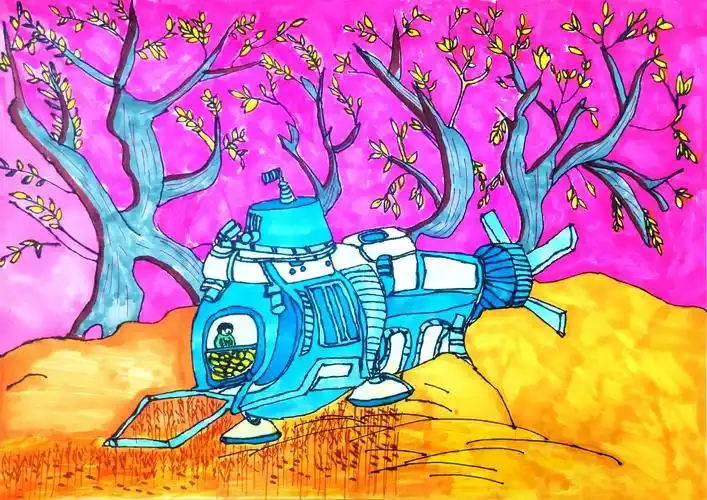 "童绘新疆·畅想2035"第六批入围作品展示-搜狐大视野-搜狐新闻