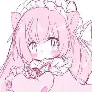 女生可爱粉色系动漫头像qq粉色头像系列