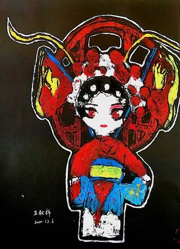 吹塑纸版画作业