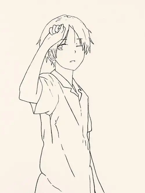 偷偷临摹一张夏目(总感觉有些对不起夏目好… - 半次元 - acg爱好者