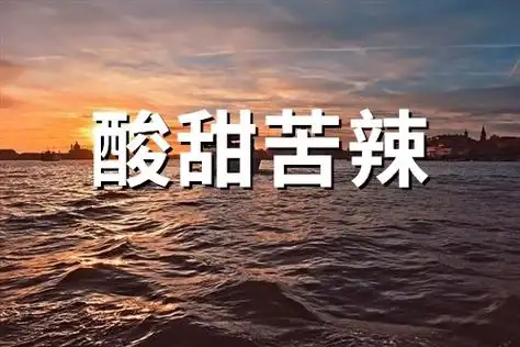 人生路上酸甜苦辣的说说