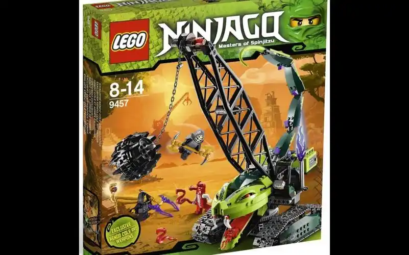 乐高幻影忍者9457毒牙巨蟒重锤破碎机速组评测