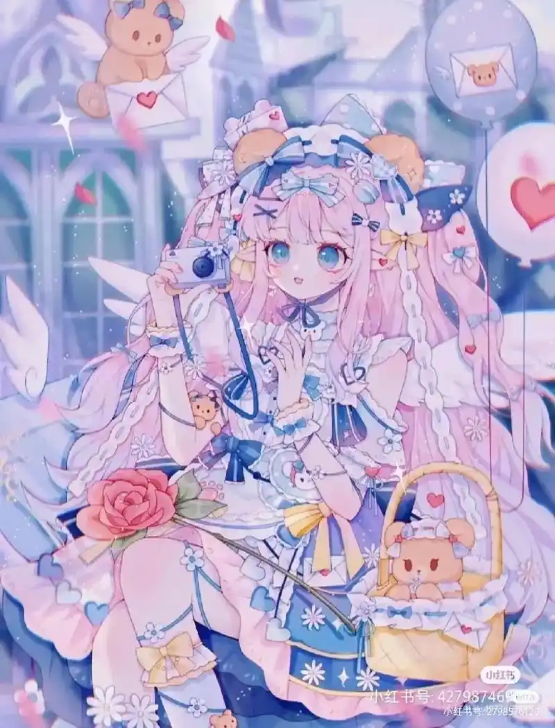 动漫少女 #仙气女生头像 #甜美可爱  - 抖音