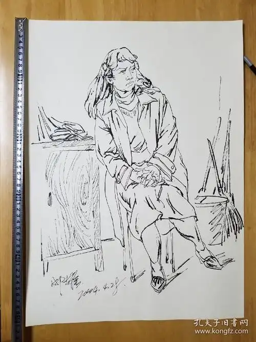 西安美院教授 邸雄 速写(教学示范稿) 6张