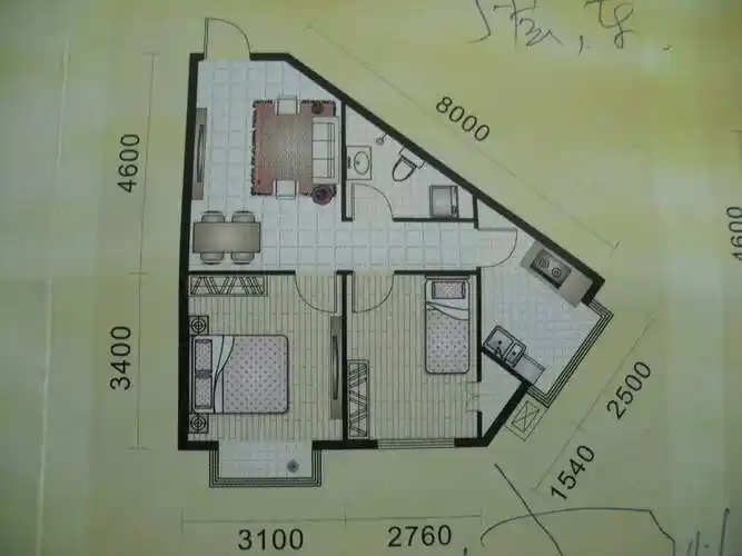 1,三角形的户型:哪些户型的风水好?