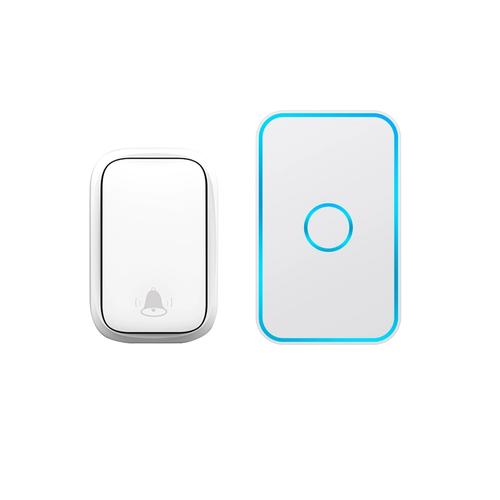 门铃无线家用智能超远距离自发电无线门铃开关一拖二呼叫器防