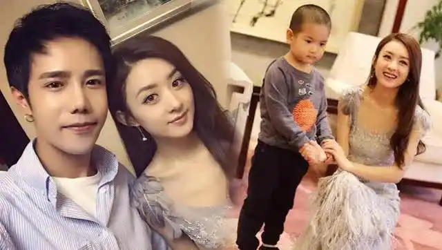 赵丽颖家人照惊艳曝光 一家都是明星脸