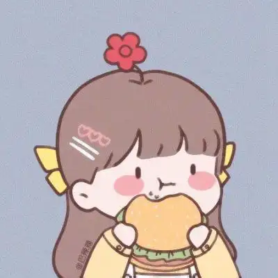 动漫吃货专属头像女,高清超可爱张嘴吃东西动漫头像女生图片