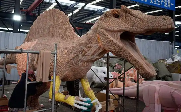 仿真棘龙植皮_恐龙工厂_自贡大型仿真动物恐龙模型制作厂家机模动雕