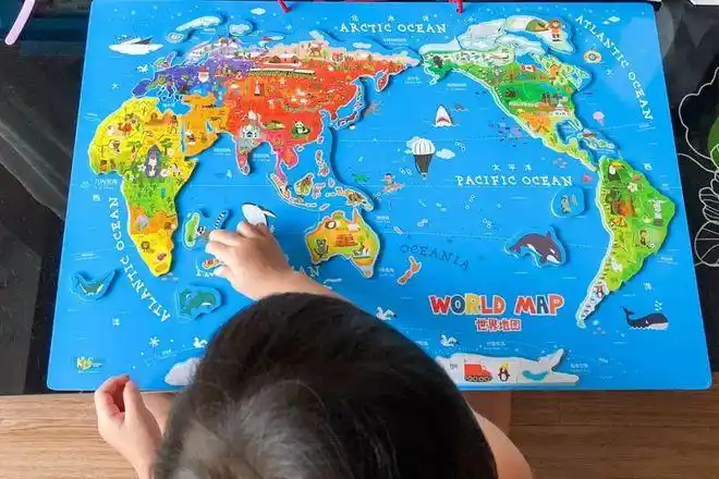 5分钟能背出中国地图,世界地图?超神,超厚的磁力拼板!