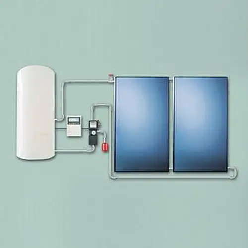 供应黄金太阳分体式平板阳台壁挂太阳能热水器