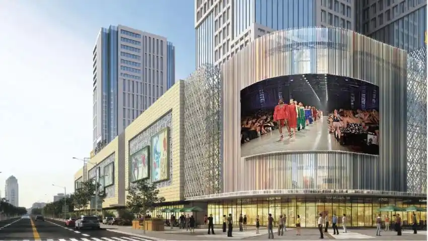 核心位置的京莎广场,项目总建筑面积约16万平方米,商业建面约5万平方