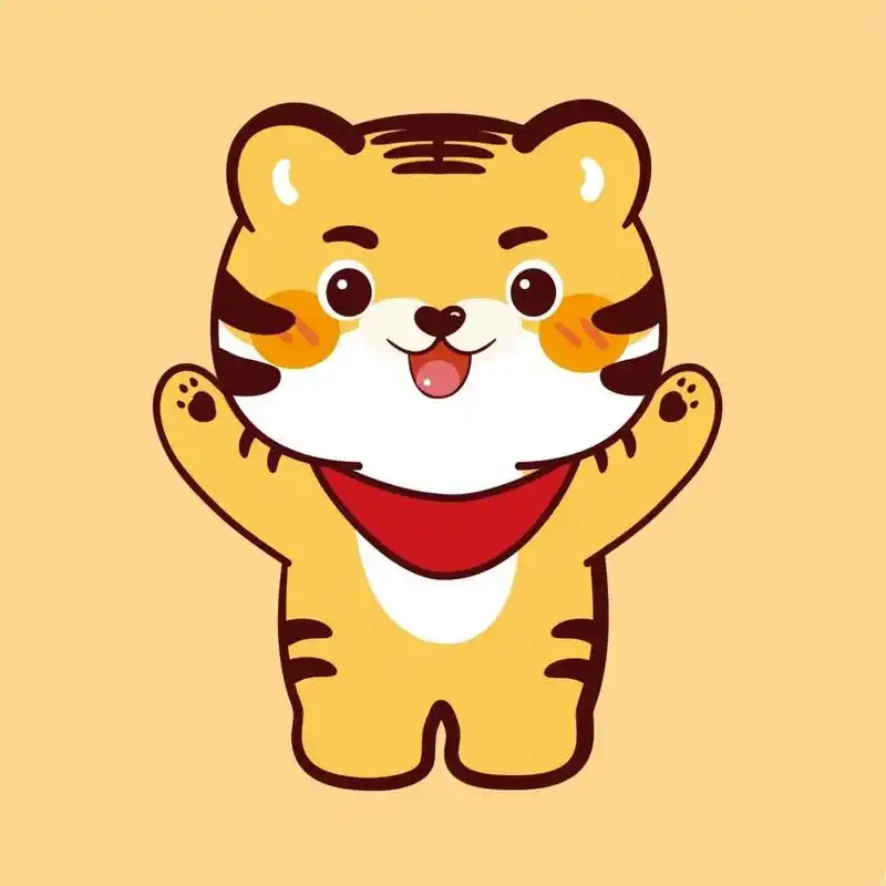 2022虎年萌虎ip卡通可爱形象设计插画艺术家 虎小宝——微信表情包可