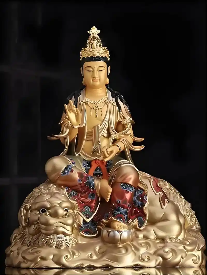 文殊菩萨.文殊菩萨又称文殊师利菩萨,曼殊室利菩萨,妙吉祥菩萨 - 抖音