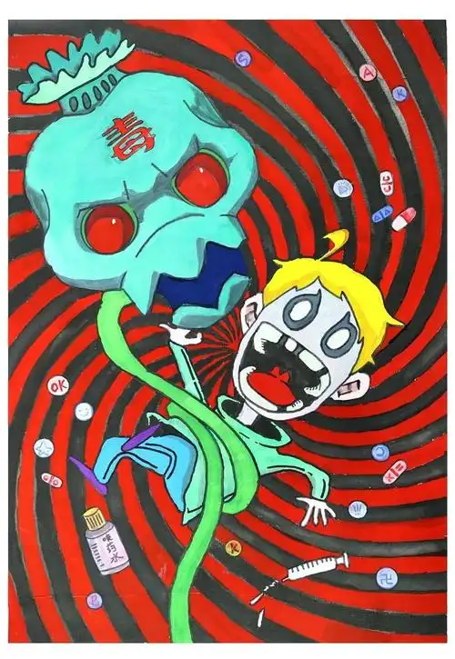 你愿不愿意和老师一起成为"小小禁毒宣传员" 拿起我们的画笔 把你对