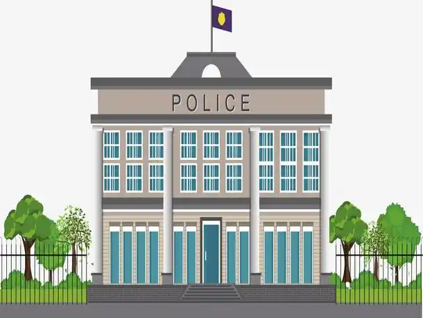 矢量警察局建筑下载
