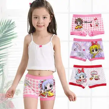 女童内裤纯棉学生中大童平角裤儿童裤头小女孩童装宝宝短裤3-15岁