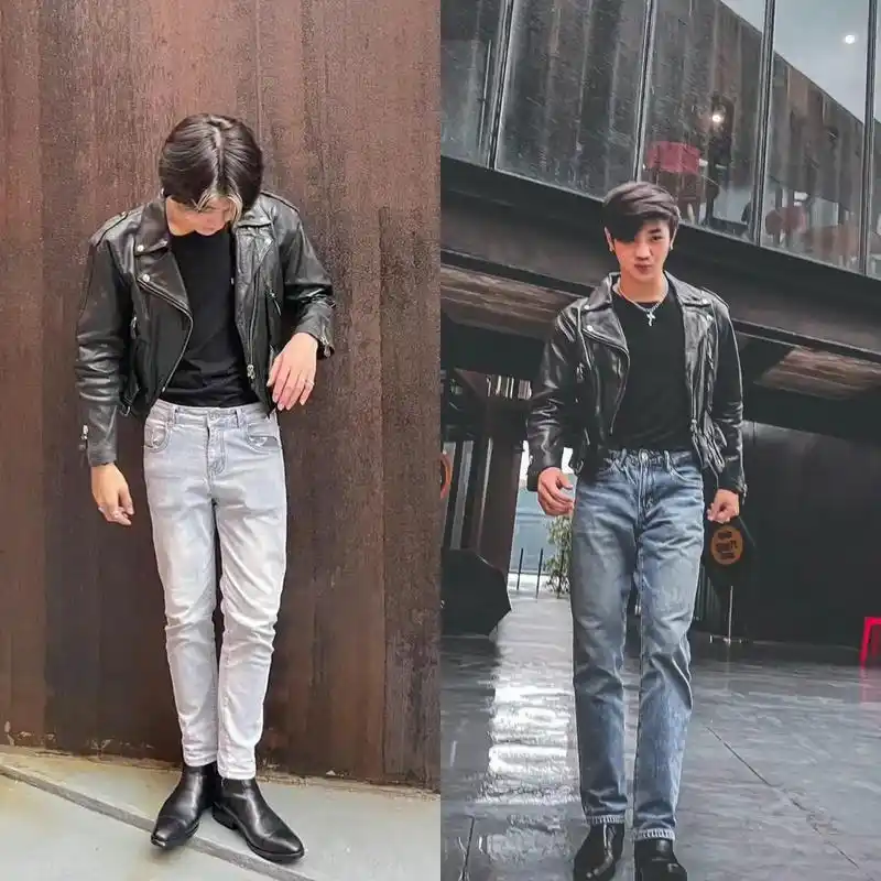 《皮衣牛仔裤皮鞋》别名《后院起火97》(不是)互拍就互拍,咋 - 抖音