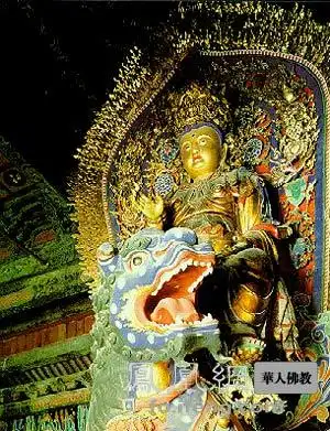 五台山殊像寺文殊菩萨(图片来源:慧海佛教资源库提供)