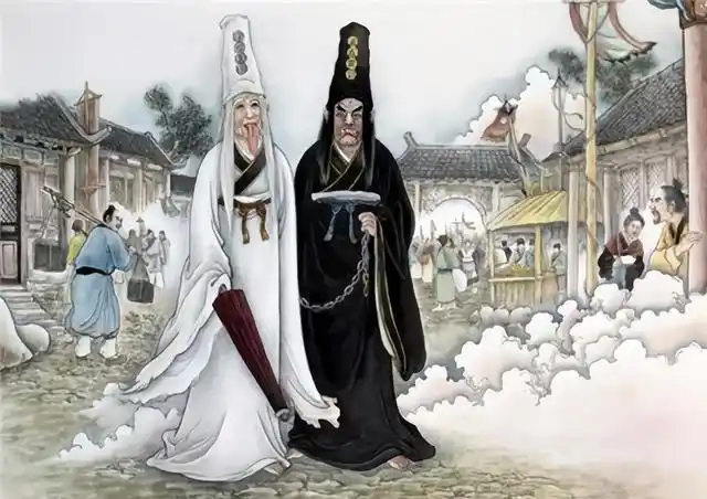 论是神话传说,还是影视演绎,人死后首先面对的地府官吏就是"黑白无常"